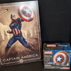 Captain America Bluetooth speaker and Portrait